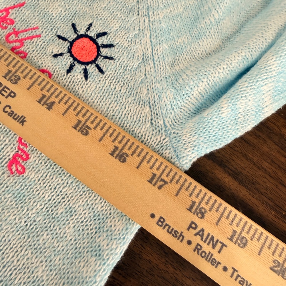 NEW Lilly Pulitzer Danette Sweater Womens Small Blue Sailabration Embroidered - Picture 7 of 12